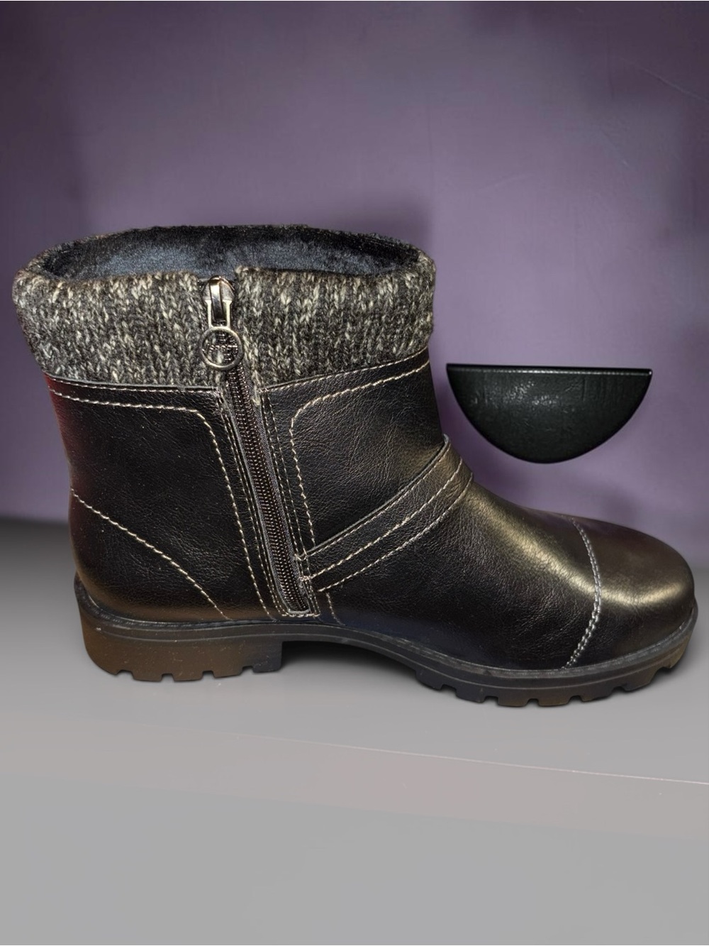 JSport by Jambu Violet Black Ankle Boots - Picture 2 of 6